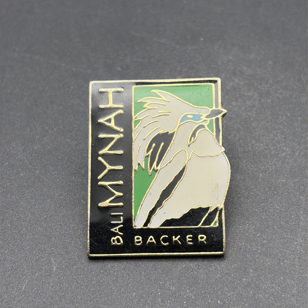 Bali Mynah Bird Backer Borden Backs The Species Survival Plan Lapel‎ Hat Pin